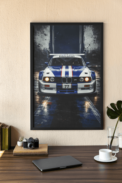 🏎️🏁Affiche Automobile Art' Sport 2 Encadrée - Aura Studio Déco