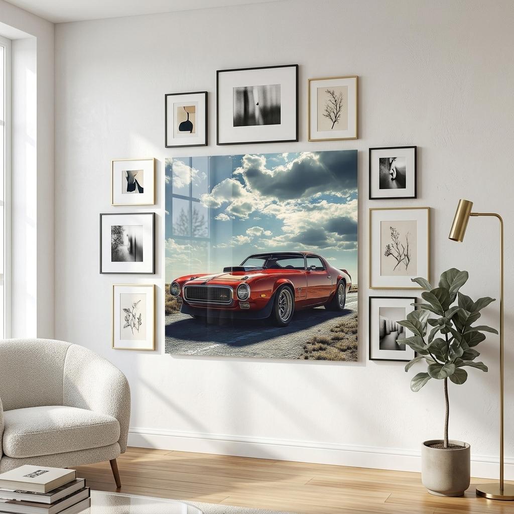 🏁⛽Impression Acrylique Art Mural –🛢️Décoration Muscle Car & Vintage 22