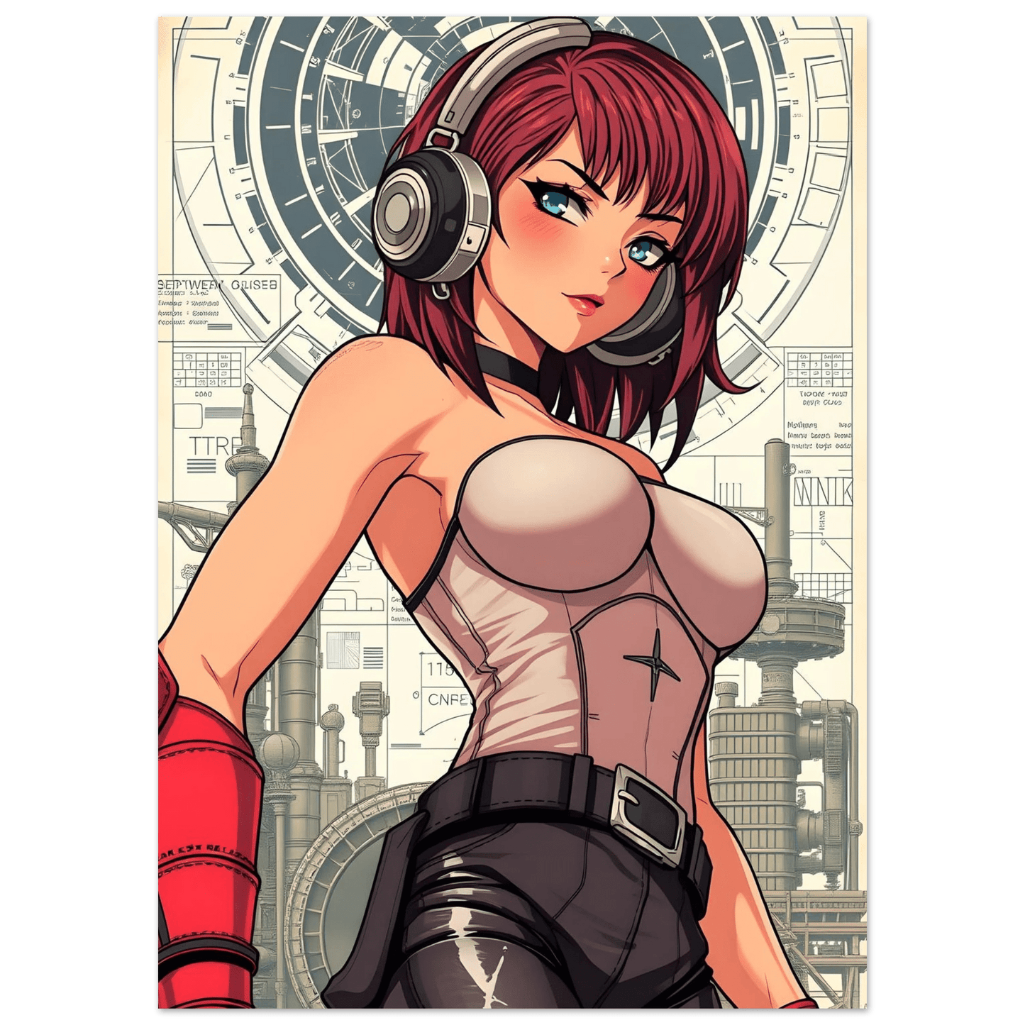 🌸🪐🎀👽Création Anime Rétro Sci-Fi ☄️43 - Aura Studio Déco