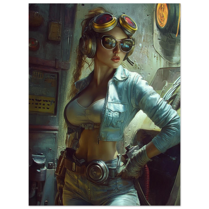 ✨ RETRO FUTUR MECHA WOMENS — Starship Series #83 - Aura Studio Déco