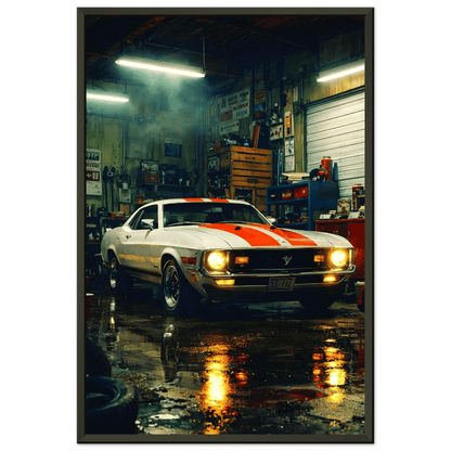 🏎️🏁Affiche Automobile Art' workshop Encadrée - Aura Studio Déco