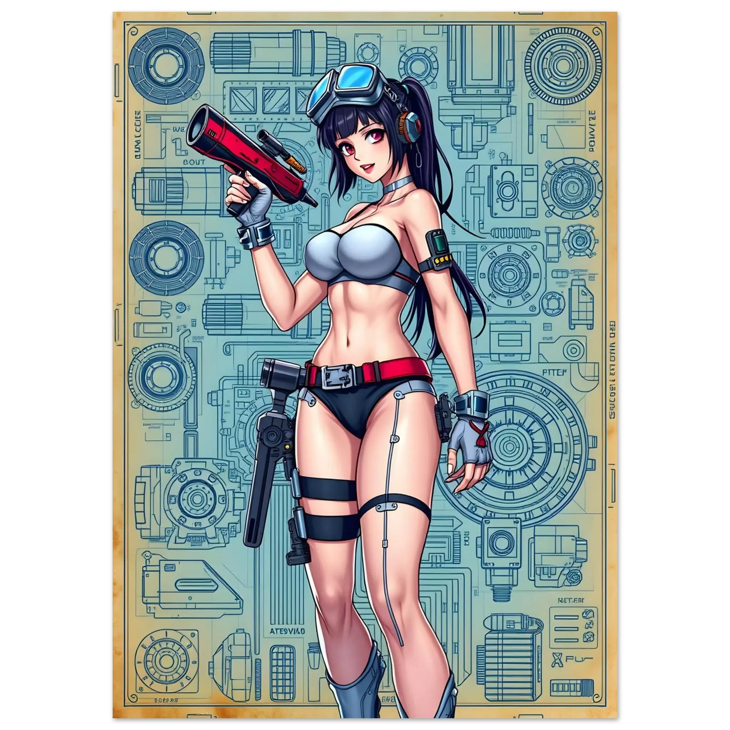 🌸🪐🎀👽Création Anime Rétro Sci-Fi ☄️45 - Aura Studio Déco