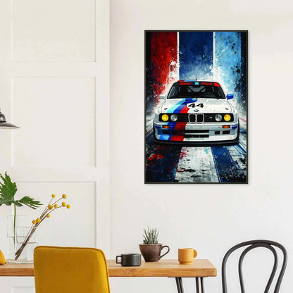🏎️🏁Affiche Automobile Art' Sport 1 Encadrée - Aura Studio Déco