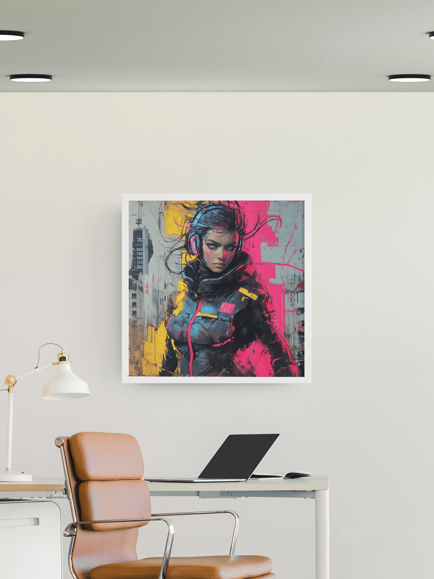 ☢️🧬Affiche Murale Survival Neon Fury Girls #7 - Aura Studio Déco