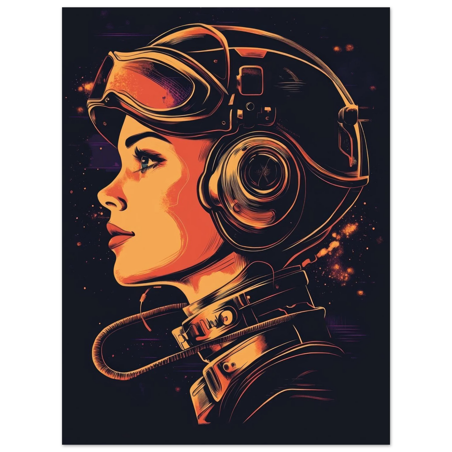 ✨ RETRO FUTUR MECHA WOMENS — Starship Series #38 - Aura Studio Déco