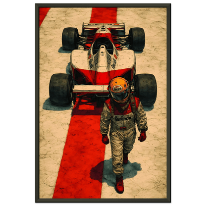 🏎️🏁Affiche Automobile Art' Champion Encadrée - Aura Studio Déco