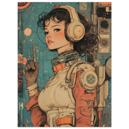 ✨ RETRO FUTUR MECHA WOMENS — Starship Series #42 - Aura Studio Déco