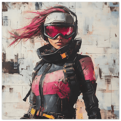 ☢️🧬Affiche Murale Survival Neon Fury Girls #9 - Aura Studio Déco