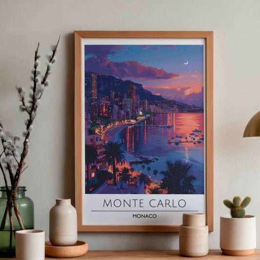🏝️🗽🎳🛵 Collection Posters Voyage Artistiques - Monaco 🎰🥂