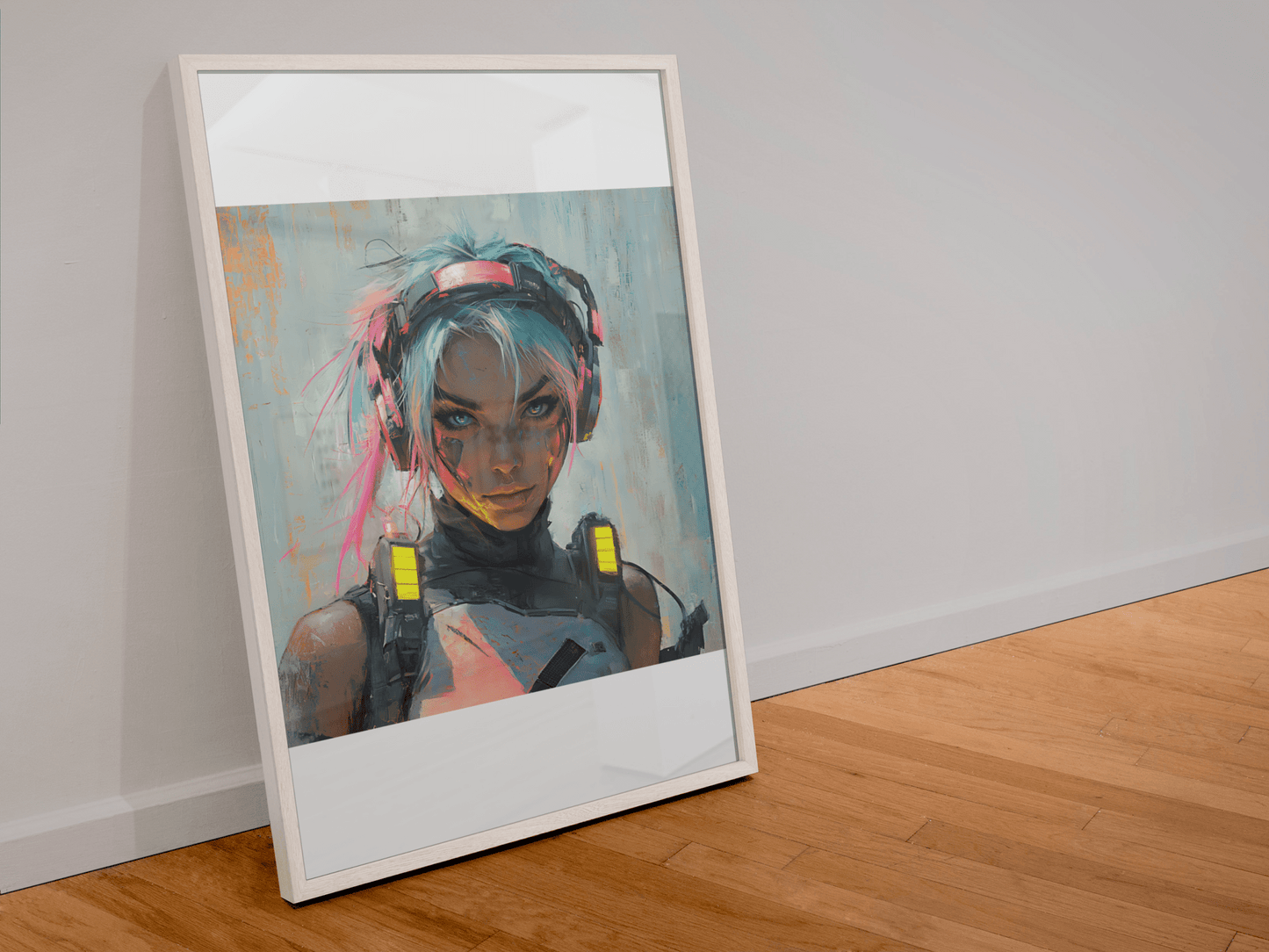 ☢️🧬Affiche Murale Survival Neon Fury Girls #10 - Aura Studio Déco