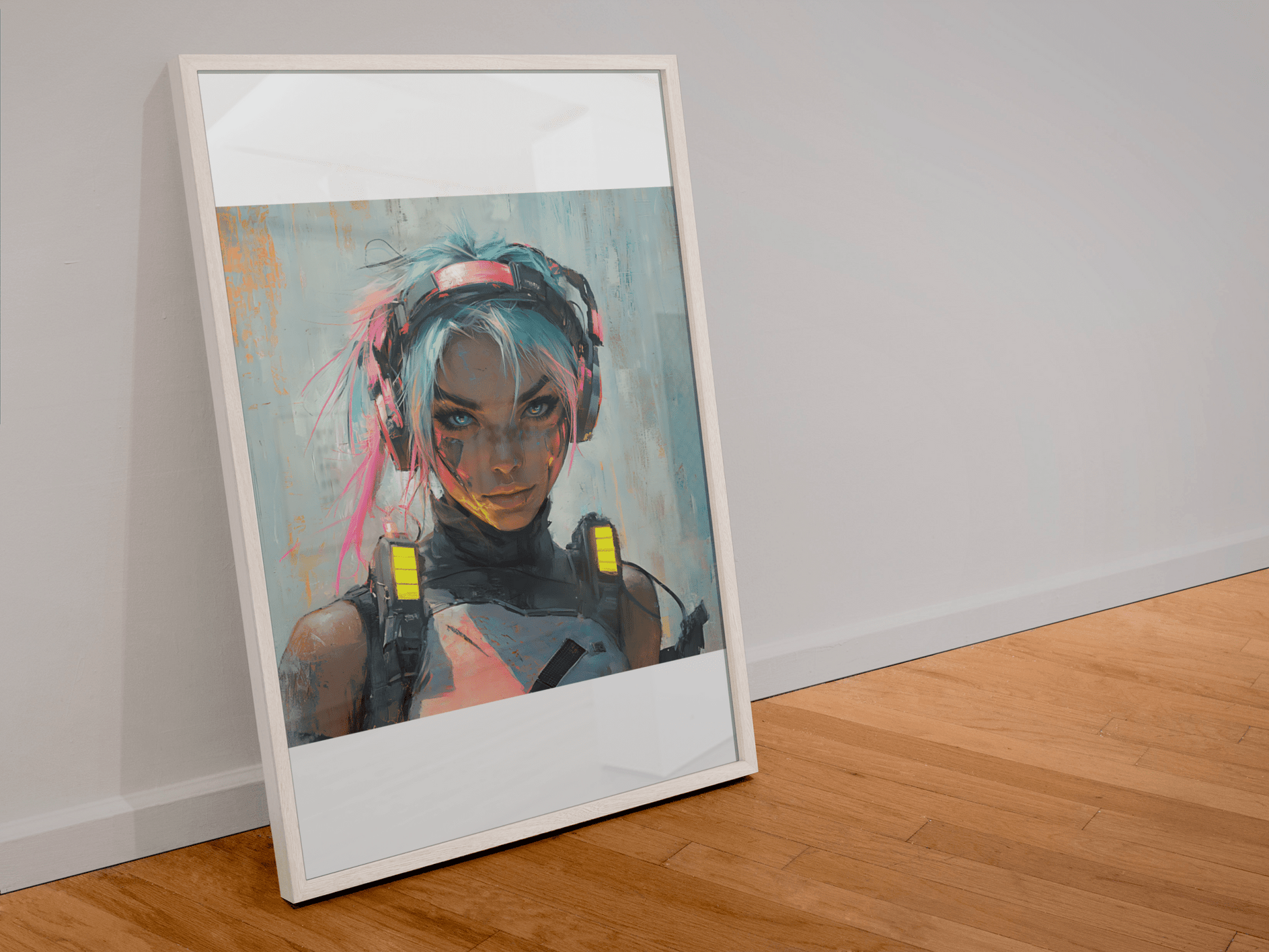 ☢️🧬Affiche Murale Survival Neon Fury Girls #10 - Aura Studio Déco