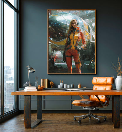 ✨ RETRO FUTUR MECHA WOMENS — Starship Series #07 - Aura Studio Déco