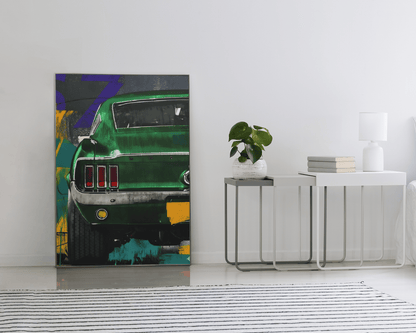 🏎️🏁Affiche Automobile Art' Style 3 Encadrée - Aura Studio Déco