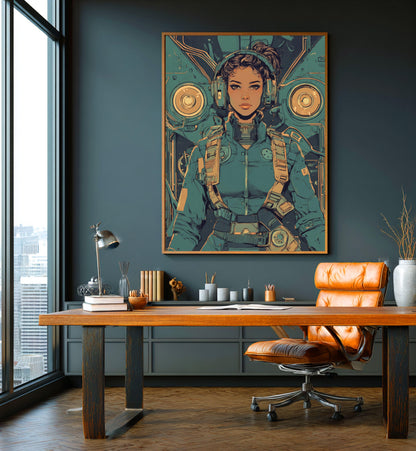 ✨ RETRO FUTUR MECHA WOMENS — Starship Series #14 - Aura Studio Déco