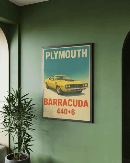 🏆🀣📺 Affiche Automobile Vintage Yellow Legend - Aura Studio Déco