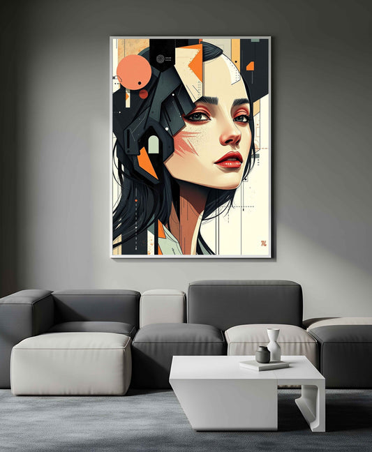 🖼🪐𒆙🎨Portraits Futuriste Abstrait ⚛5