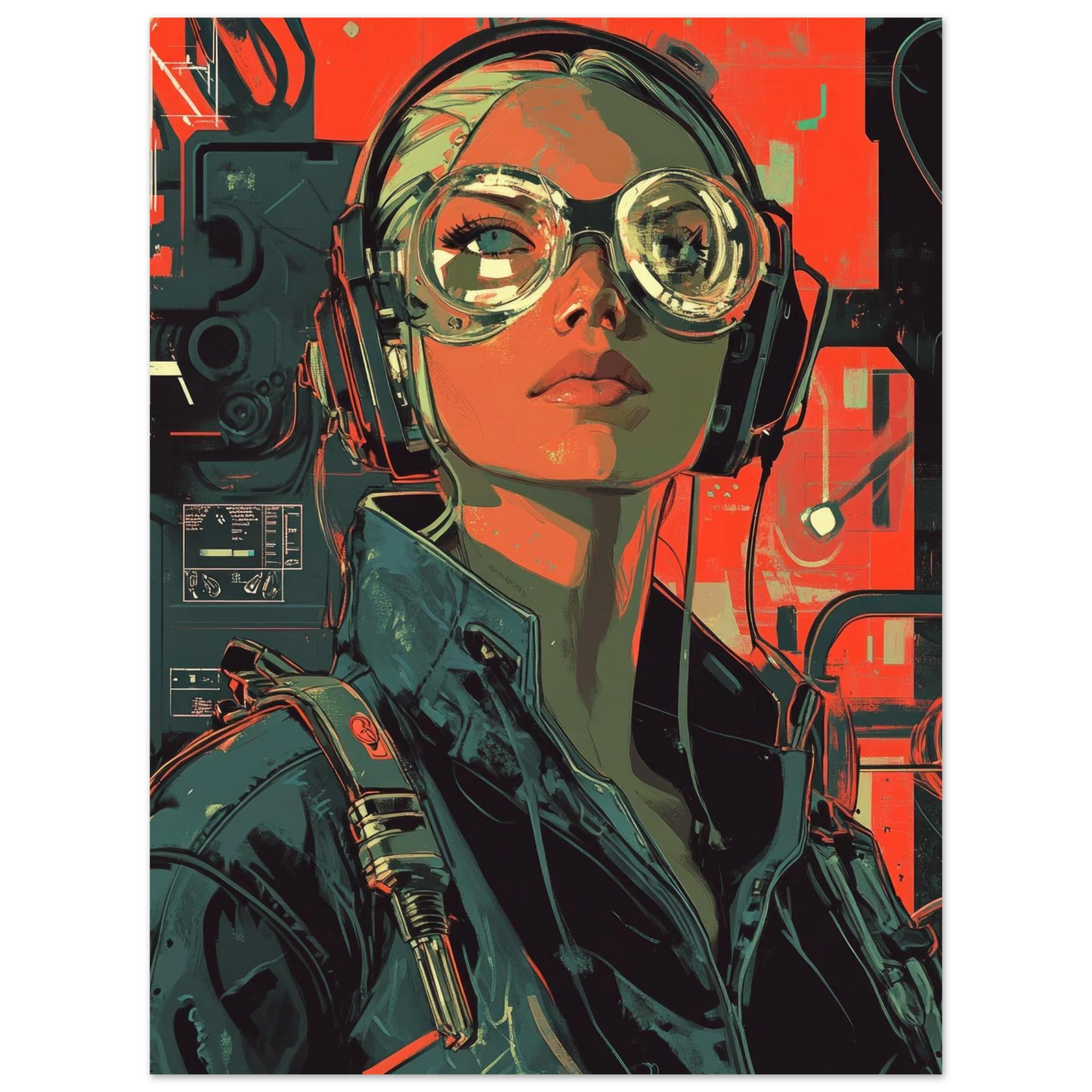 ✨ RETRO FUTUR MECHA WOMENS — Starship Series #58 - Aura Studio Déco
