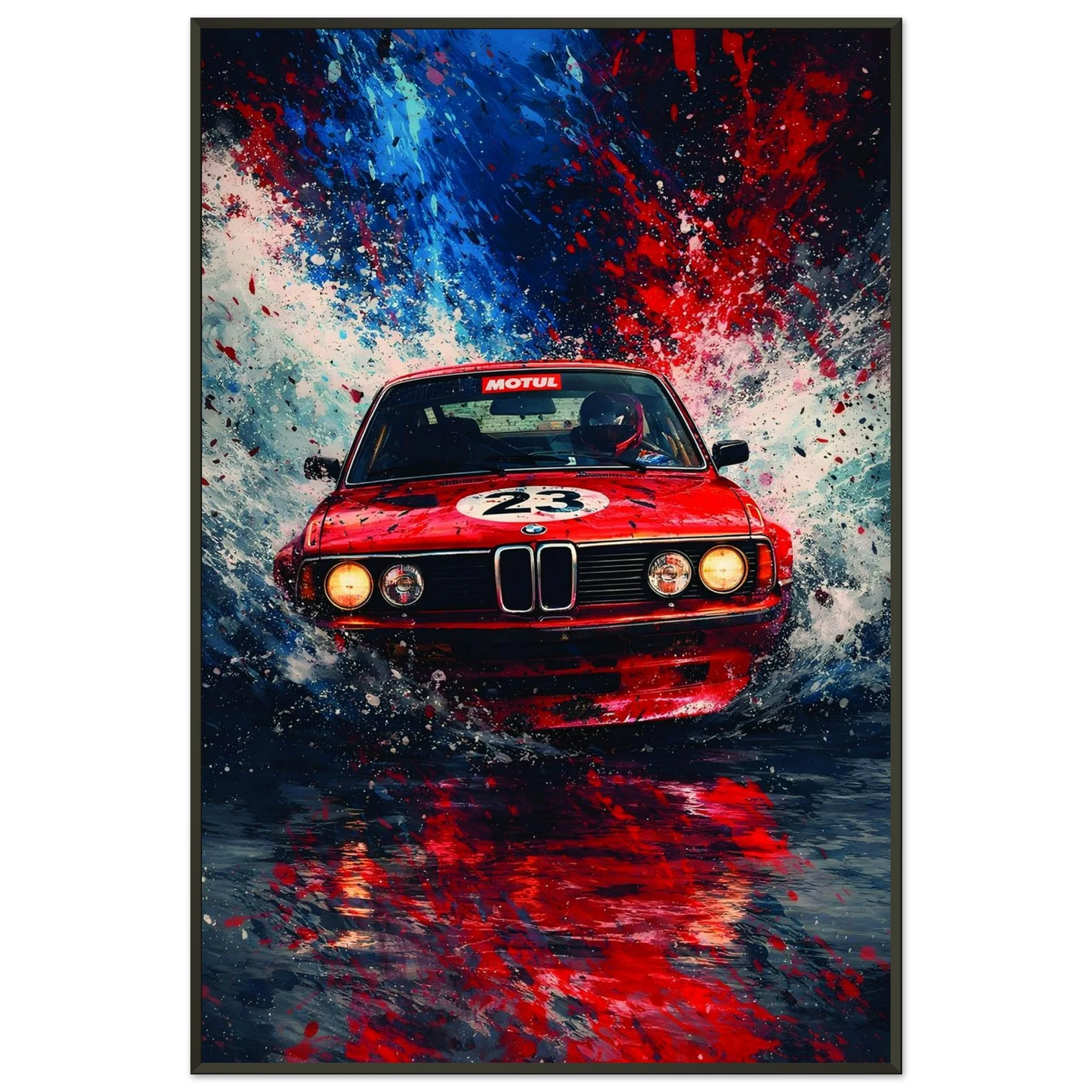 🏎️🏁Affiche Automobile Art' Sport 3 Encadrée - Aura Studio Déco