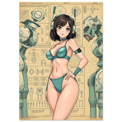 🌸🪐🎀👽Création Anime Rétro Sci-Fi ☄️42 - Aura Studio Déco