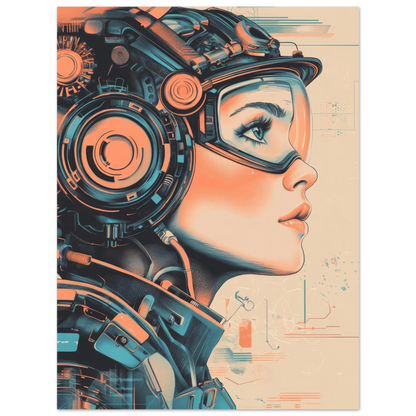 ✨ RETRO FUTUR MECHA WOMENS — Starship Series #32 - Aura Studio Déco