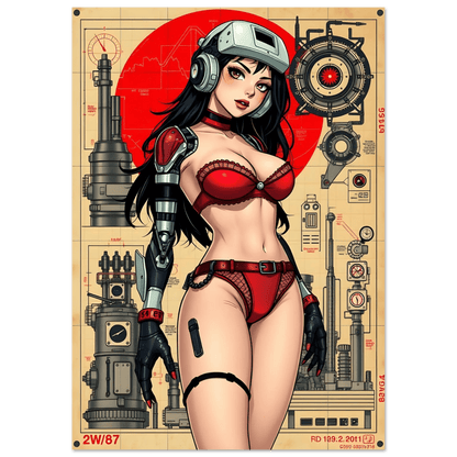 🌸🪐🎀👽Création Anime Rétro Sci-Fi ☄️39 - Aura Studio Déco