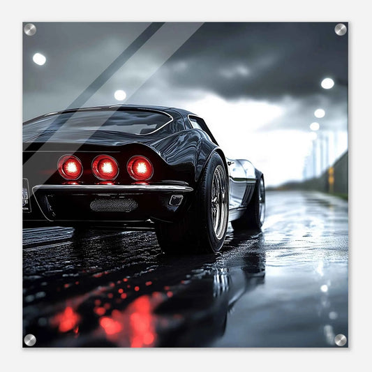 🏁⛽Tableau Acrylique Muscle Car #3🛢️Décoration Murale Luxe & Brillance - Aura Studio Déco