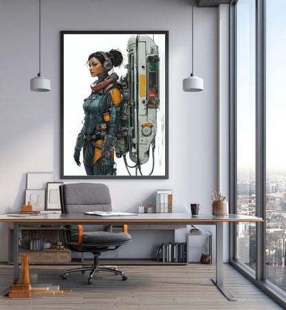 ✨ RETRO FUTUR MECHA WOMENS — Starship Series #10 - Aura Studio Déco