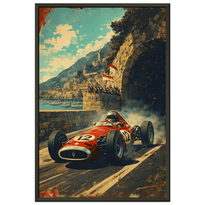 🏎️🏁Affiche Automobile Art' Rock Encadrée - Aura Studio Déco