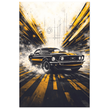🏆🀣📺 Affiche Automobile Vintage 70's Legend 2 - Aura Studio Déco