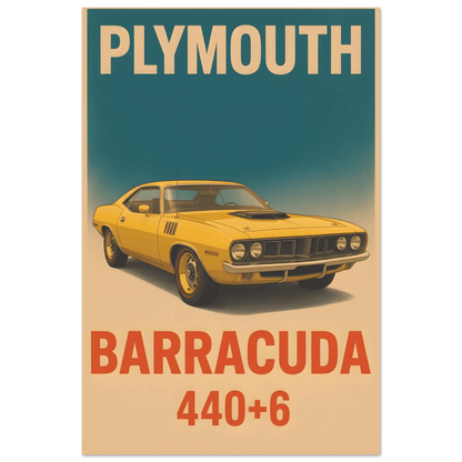 🏆🀣📺 Affiche Automobile Vintage Yellow Legend - Aura Studio Déco