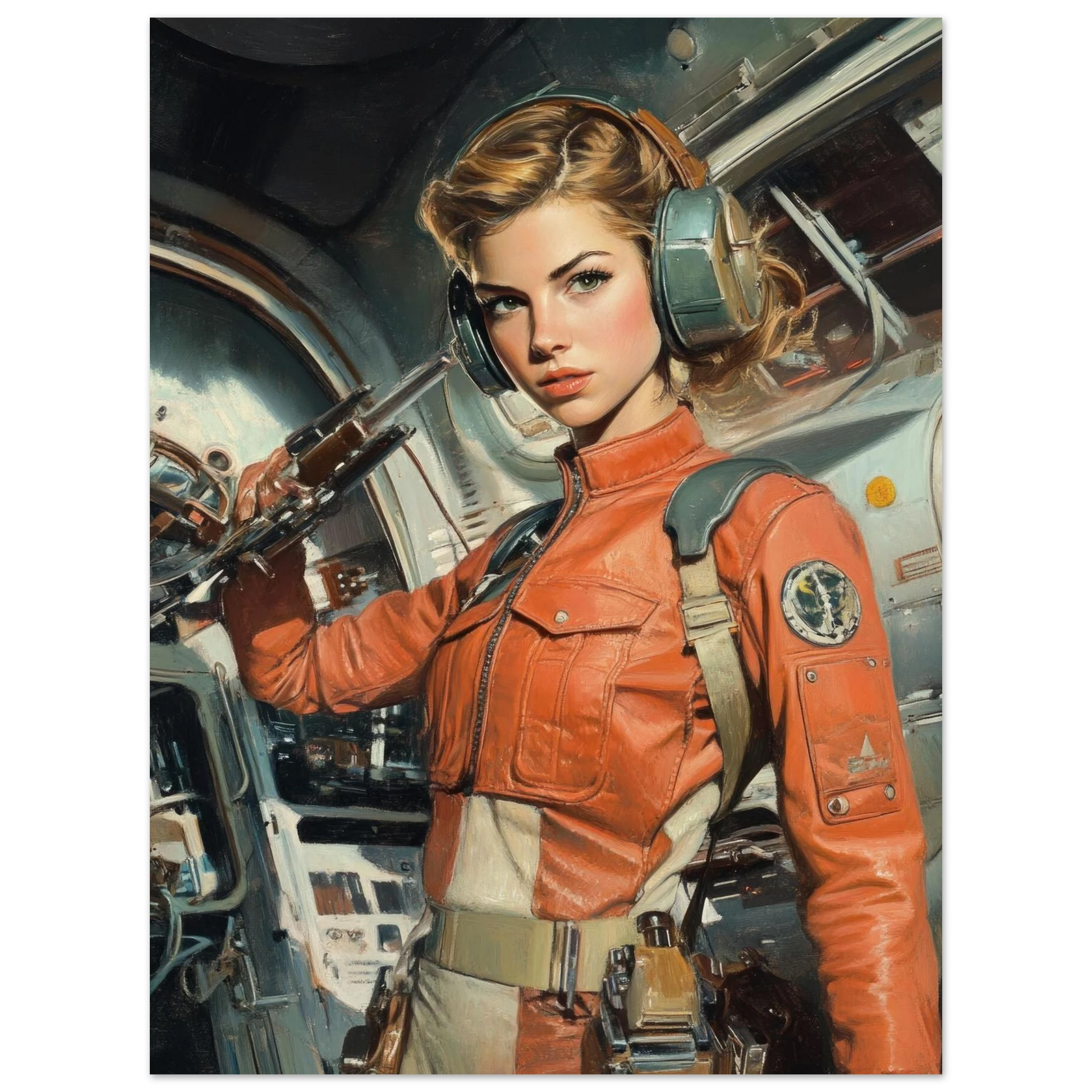 ✨ RETRO FUTUR MECHA WOMENS — Starship Series #45 - Aura Studio Déco