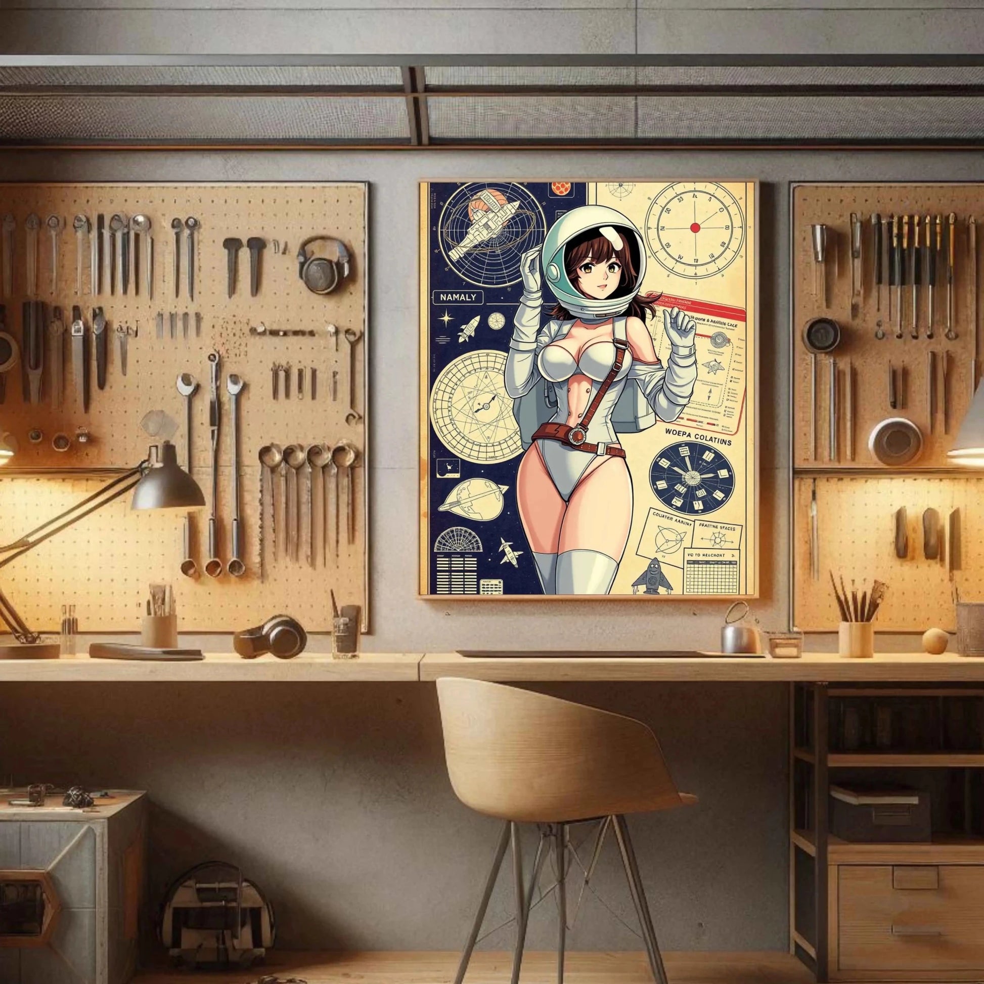 🌸🪐🎀👽Création Anime Rétro Sci-Fi ☄️30 - Aura Studio Déco