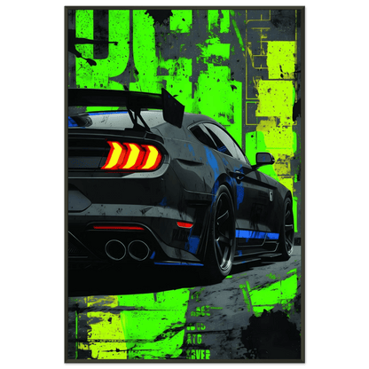 🏎️🏁Affiche Automobile Art' Style 2 Encadrée - Aura Studio Déco