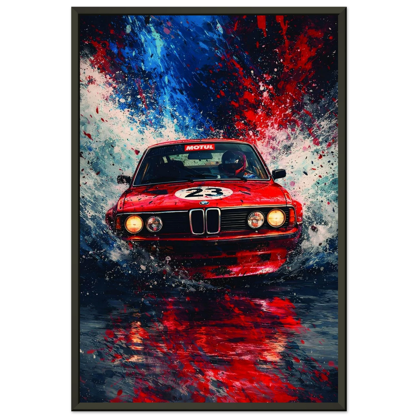🏎️🏁Affiche Automobile Art' Sport 3 Encadrée - Aura Studio Déco