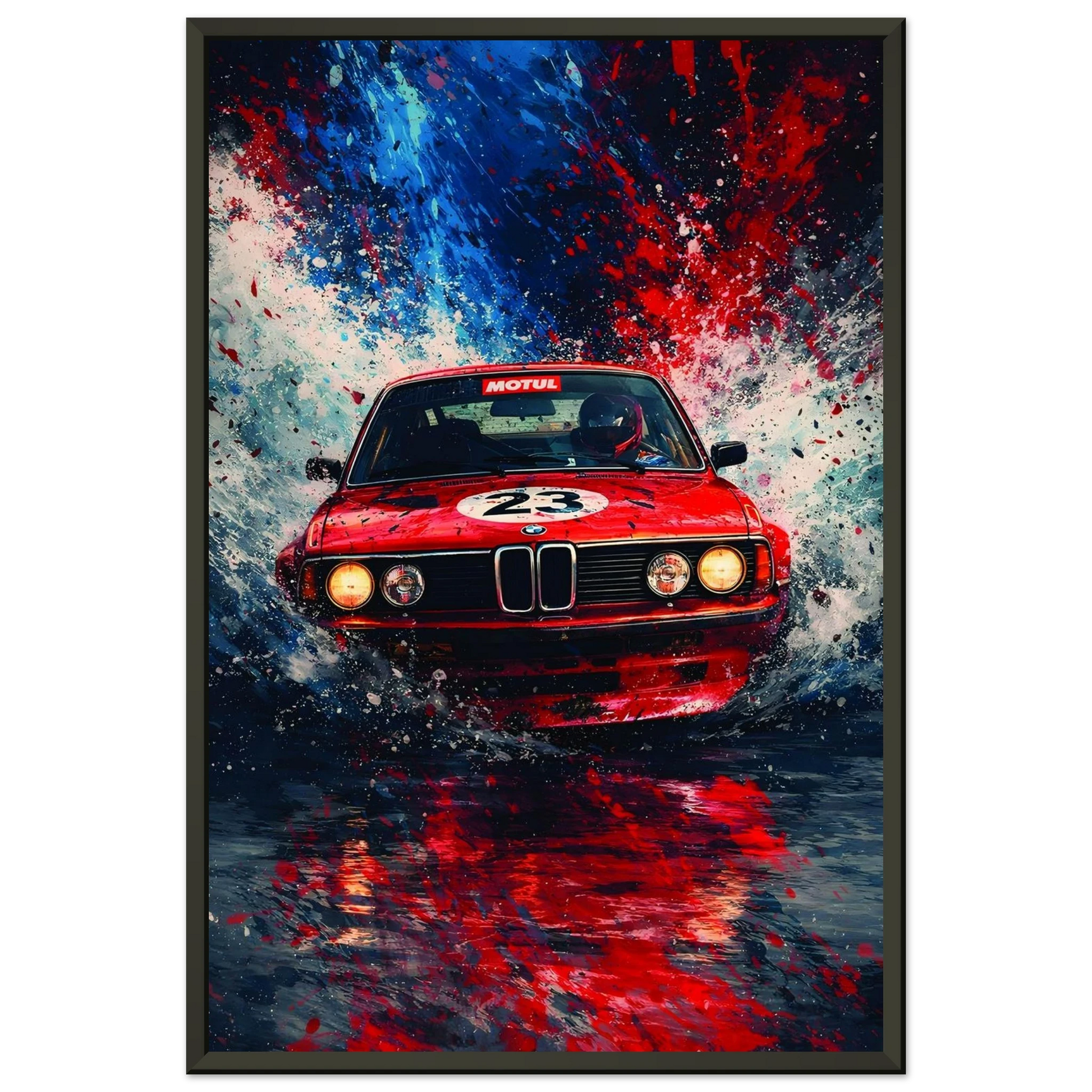 🏎️🏁Affiche Automobile Art' Sport 3 Encadrée - Aura Studio Déco