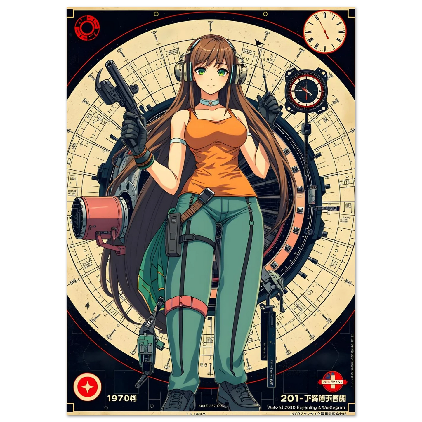 🌸🪐🎀👽Création Anime Rétro Sci-Fi ☄️14 - Aura Studio Déco
