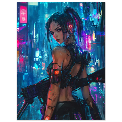 Affiche murale Impresion Cybergirl Ultimate 30☢️ - Aura Studio Déco