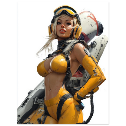 ✨ RETRO FUTUR MECHA WOMENS — Starship Series #30 - Aura Studio Déco