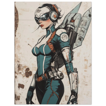 ✨ RETRO FUTUR MECHA WOMENS — Starship Series #77 - Aura Studio Déco