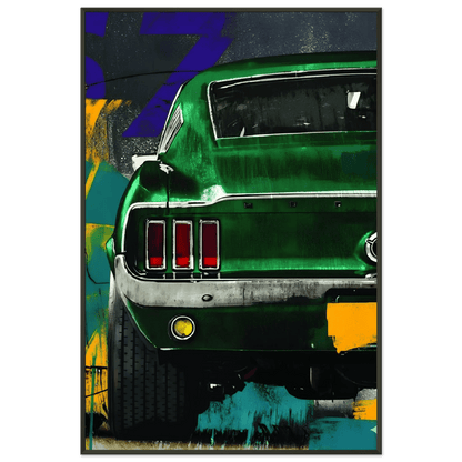 🏎️🏁Affiche Automobile Art' Style 3 Encadrée - Aura Studio Déco