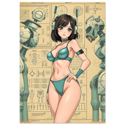 🌸🪐🎀👽Création Anime Rétro Sci-Fi ☄️42 - Aura Studio Déco