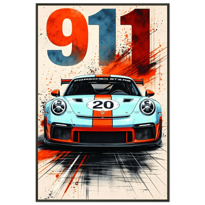 🏎️🏁Affiche Automobile Art' Sport 4 Encadrée - Aura Studio Déco