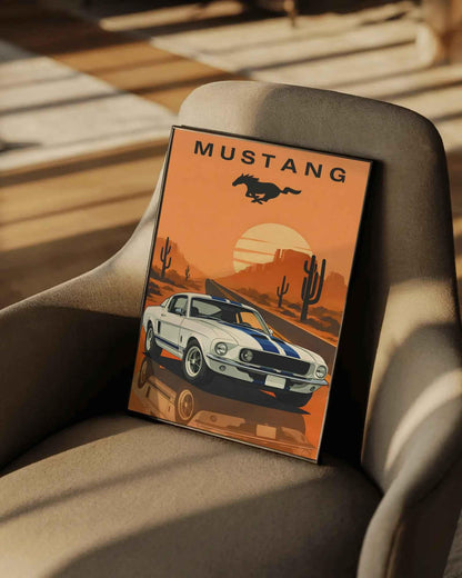 🏆🀣📺 Affiche Automobile Vintage 70' Legend - Aura Studio Déco
