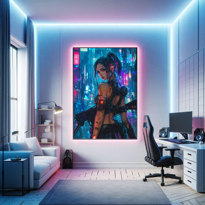 Affiche murale Impresion Cybergirl Ultimate 30☢️ - Aura Studio Déco