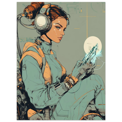✨ RETRO FUTUR MECHA WOMENS — Starship Series #48 - Aura Studio Déco