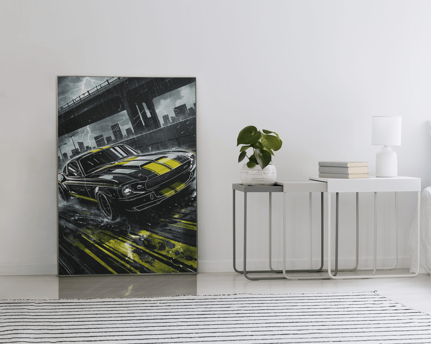 🏎️🏁Affiche Automobile Art' Legend 2 Encadrée - Aura Studio Déco