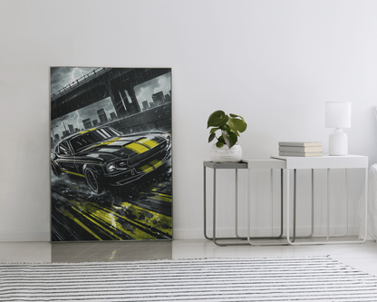 🏎️🏁Affiche Automobile Art' Legend 2 Encadrée - Aura Studio Déco