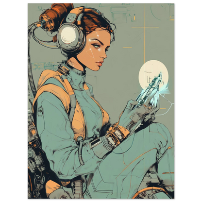 ✨ RETRO FUTUR MECHA WOMENS — Starship Series #48 - Aura Studio Déco
