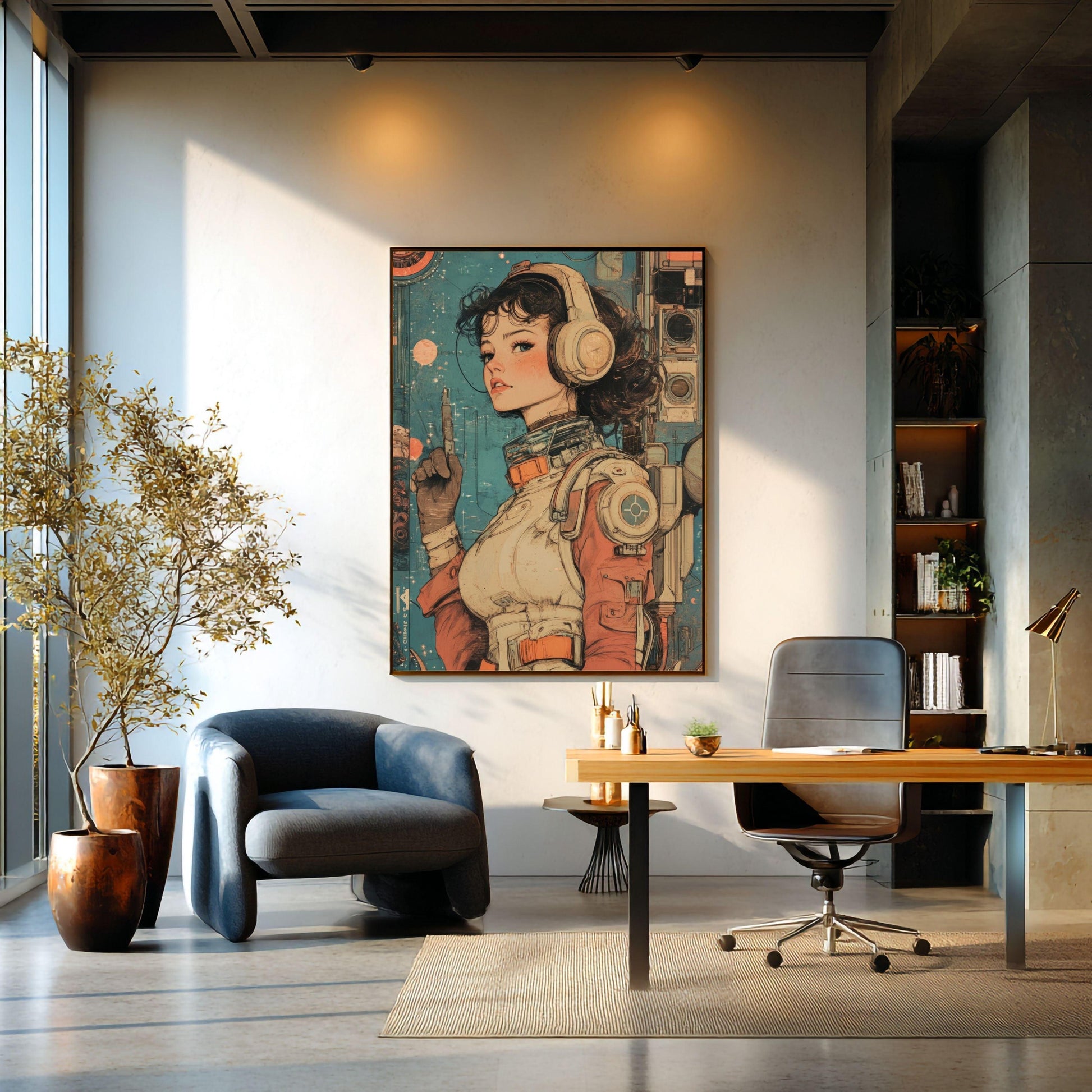✨ RETRO FUTUR MECHA WOMENS — Starship Series #42 - Aura Studio Déco
