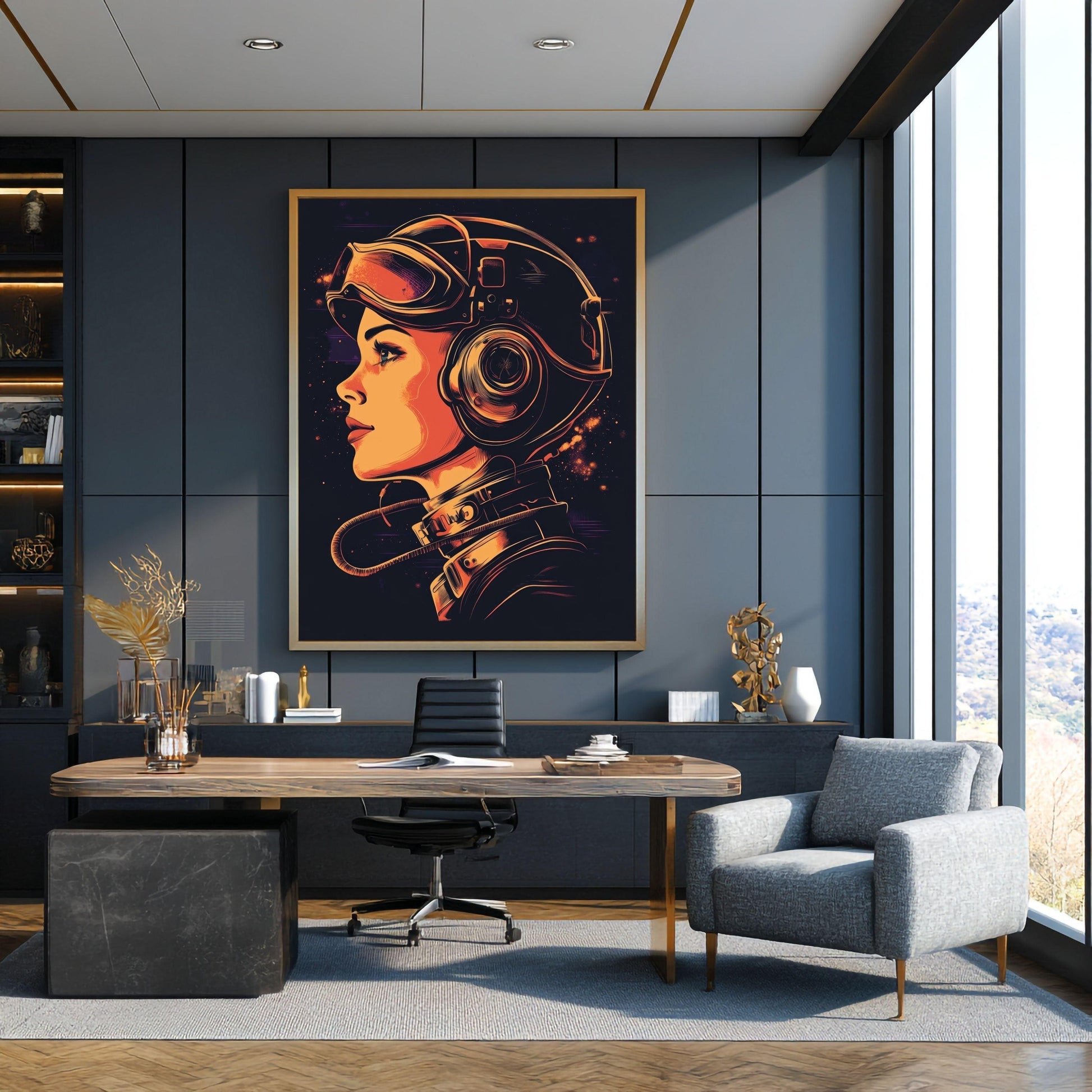 ✨ RETRO FUTUR MECHA WOMENS — Starship Series #38 - Aura Studio Déco